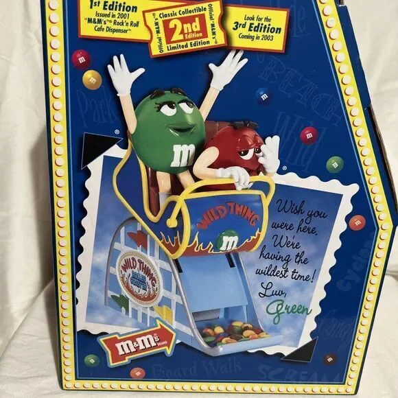 M&M's Wild Thing Roller Coaster Candy Dispenser Brand New In Box Limited Edition - Picture 5 of 13